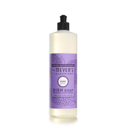 MRS. MEYERS CLEAN DAY Clean Day Lilac Scent Liquid Dish Soap 16 oz 70058